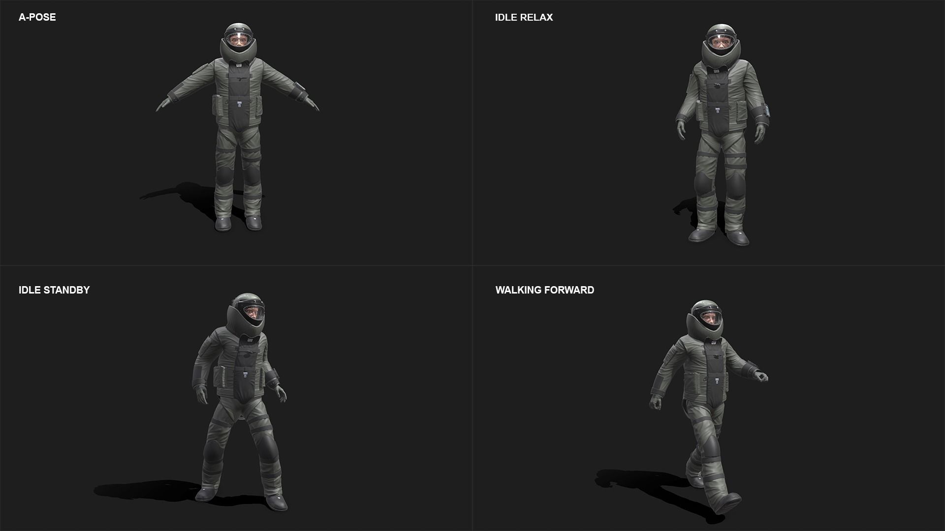 Bomb Suit EOD 9 Low-poly 3D model_23