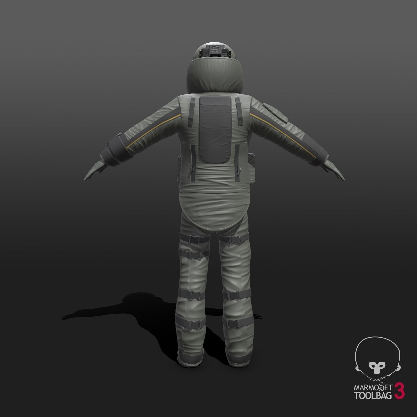 Bomb Suit EOD 9 Low-poly 3D model_12