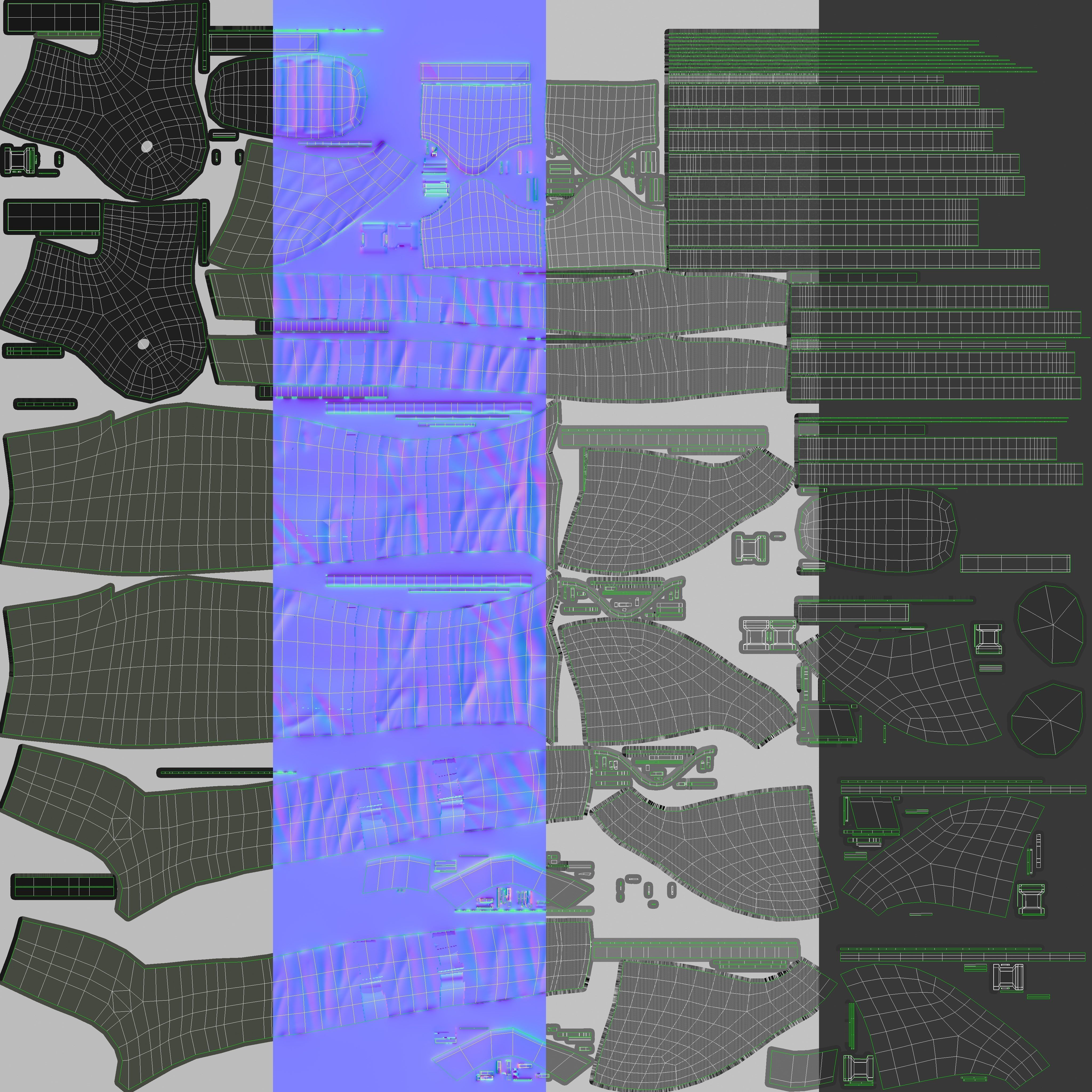 Bomb Suit EOD 9 Low-poly 3D model_27