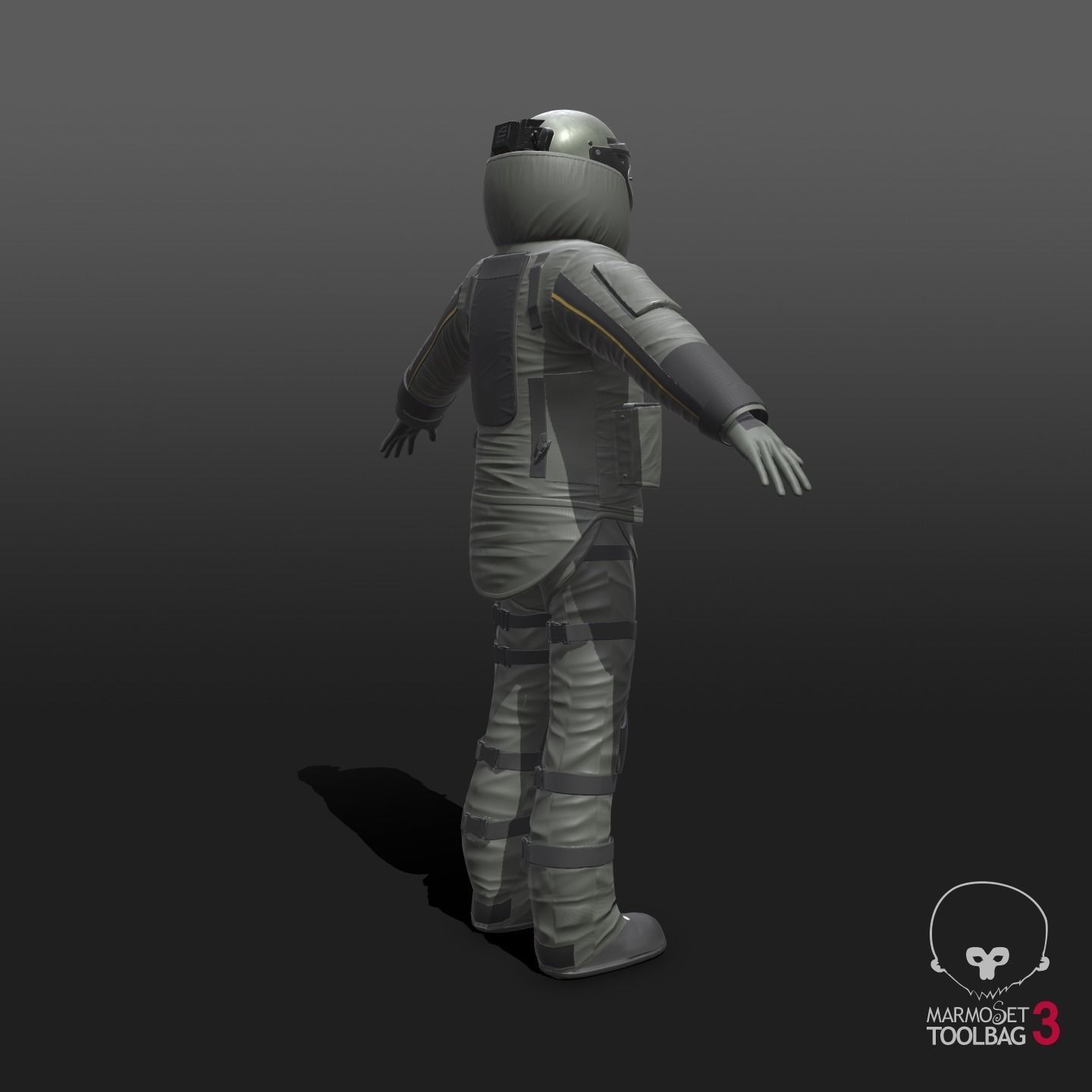 Bomb Suit EOD 9 Low-poly 3D model_11