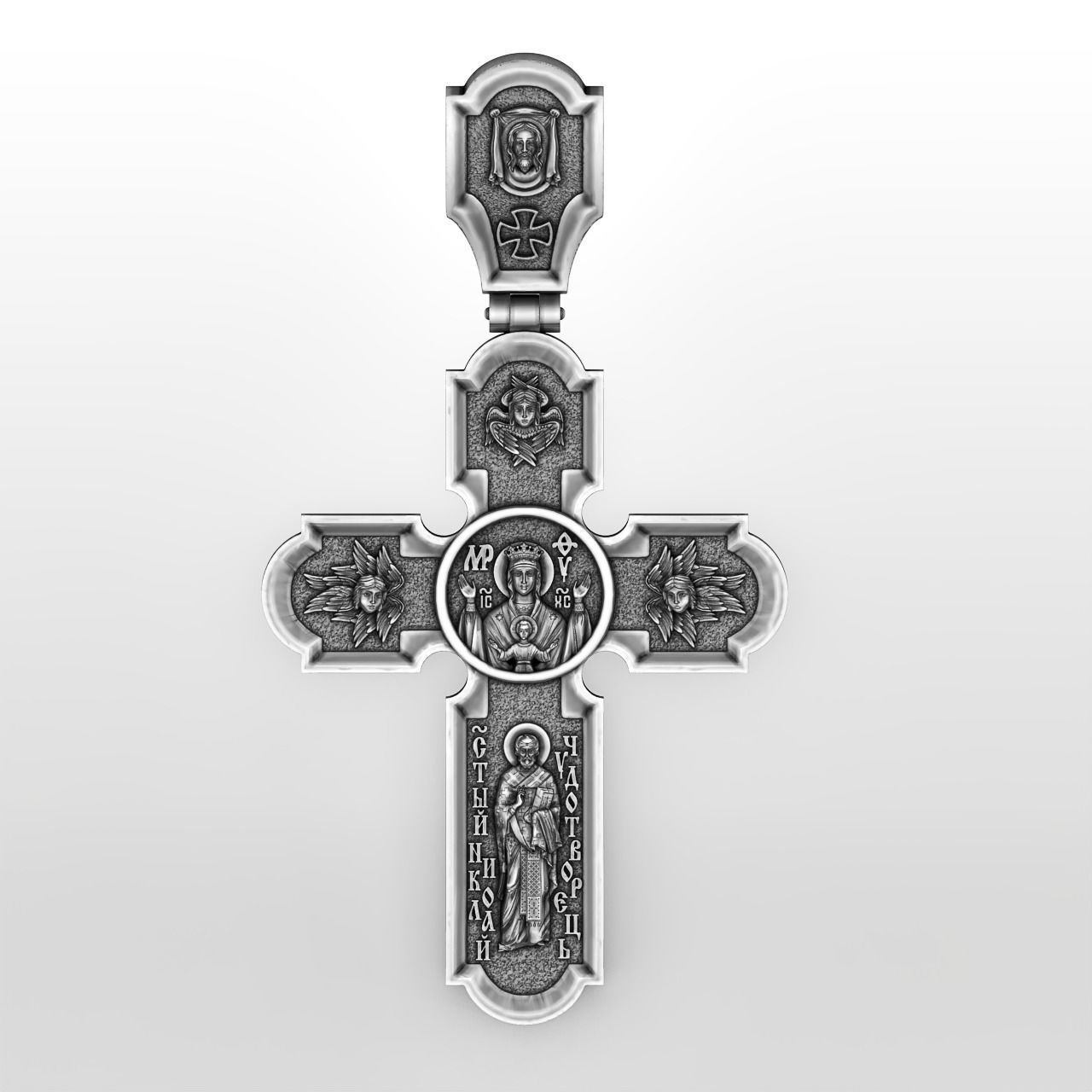 Ortodox cross 001 3D print model_1