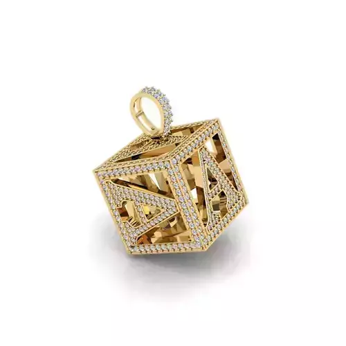 360 Latter A Pendent 3d Model and Render Detail 