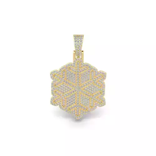 Flower Fancy Pendent 3d Model and Render Detail 