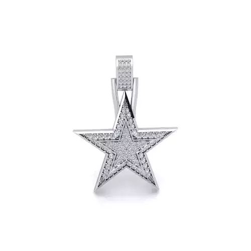 Fancy Start Pendent 3d Model and Render Detail 