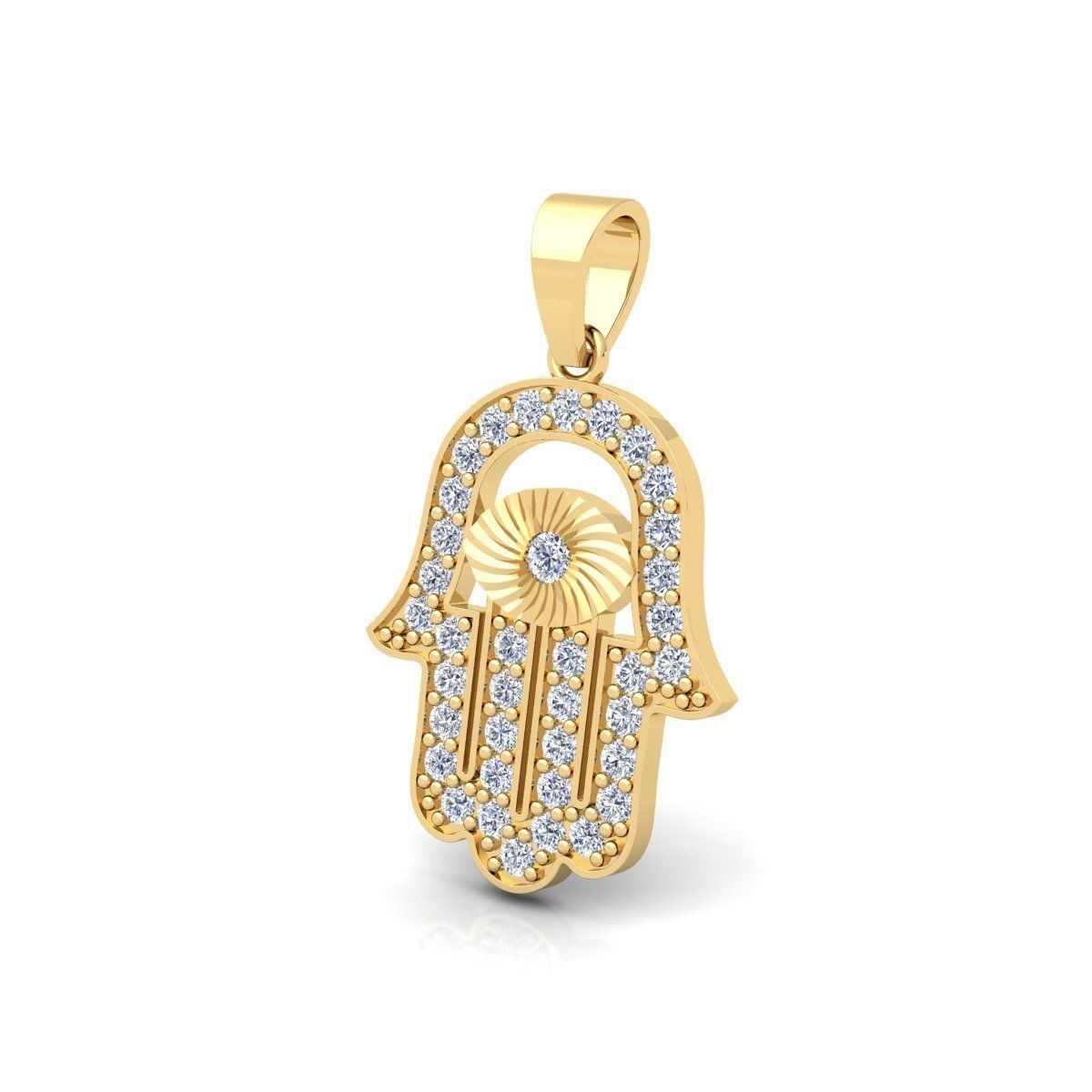 Eye Hamsa Pendent 3d Model and Render Detail  3D print model_7