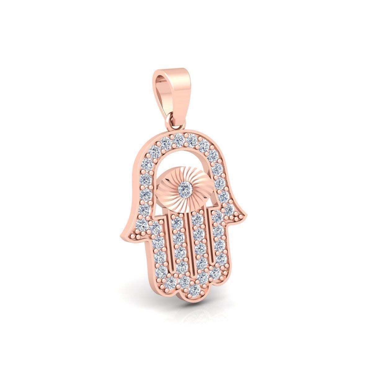 Eye Hamsa Pendent 3d Model and Render Detail  3D print model_4