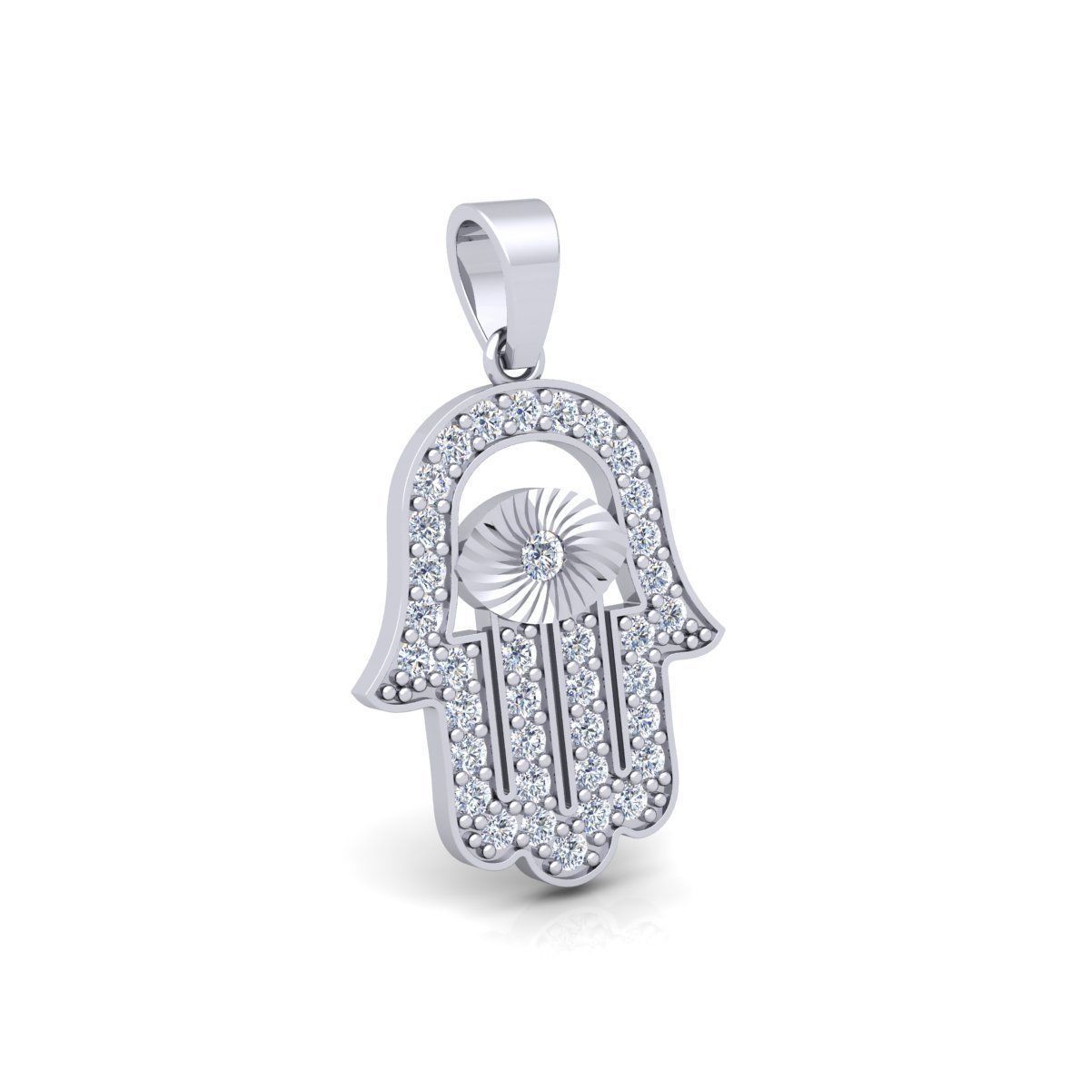 Eye Hamsa Pendent 3d Model and Render Detail  3D print model_5