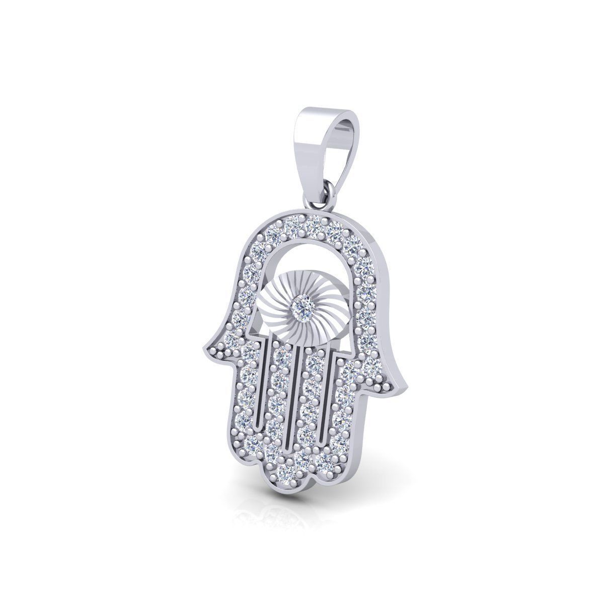 Eye Hamsa Pendent 3d Model and Render Detail  3D print model_9