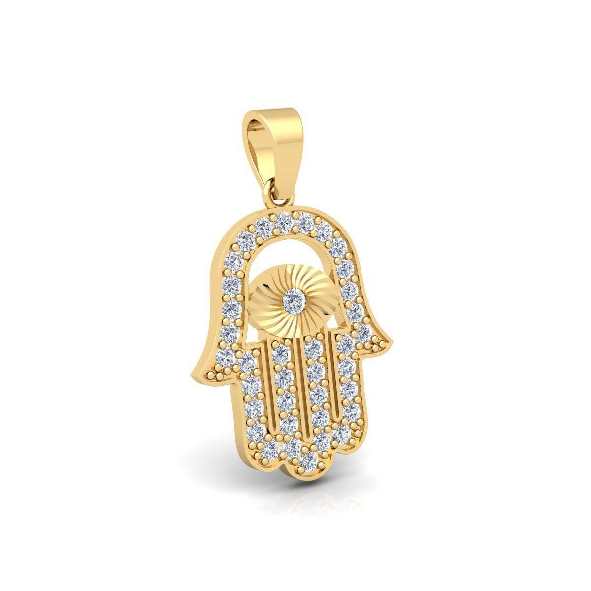 Eye Hamsa Pendent 3d Model and Render Detail  3D print model_3