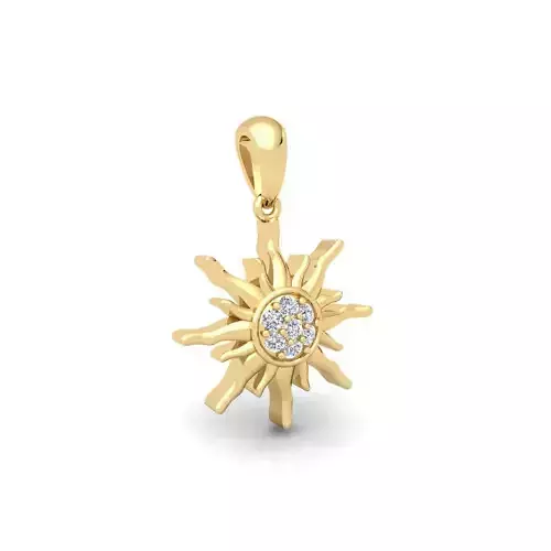 Sun Start Pendent 3d Model and Render Detail 