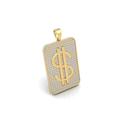 Doller Pendent 3d Model and Render Detail  3D print model