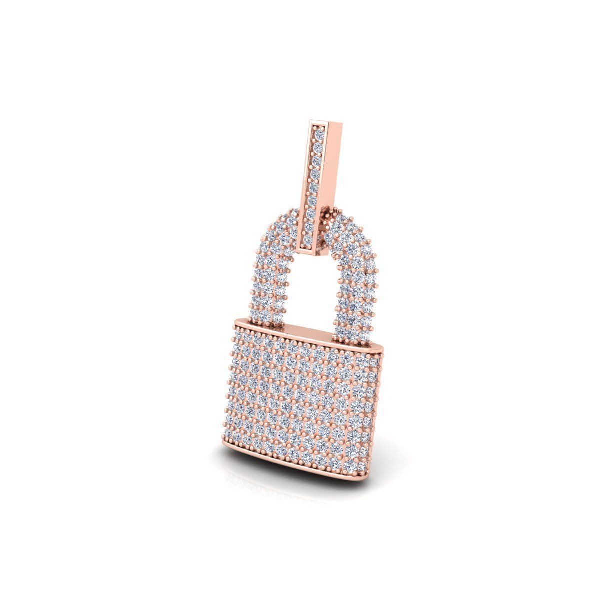 Lock Pendent 3d Model and Render Detail 3D print model_12