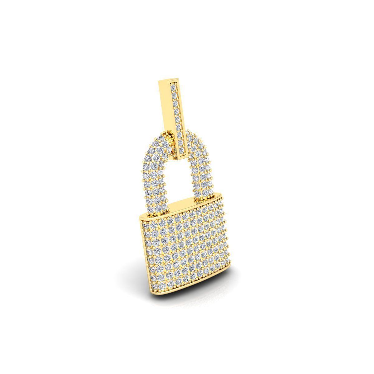 Lock Pendent 3d Model and Render Detail 3D print model_7