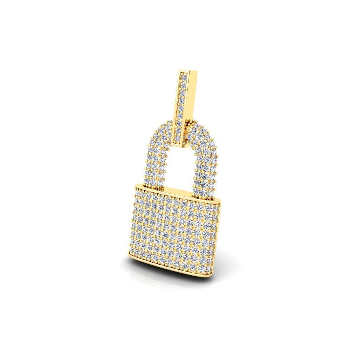 Lock Pendent 3d Model and Render Detail 3D print model_11