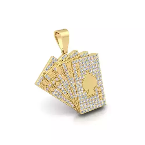 Card 3d Pendent 3d Model and Render Detail 