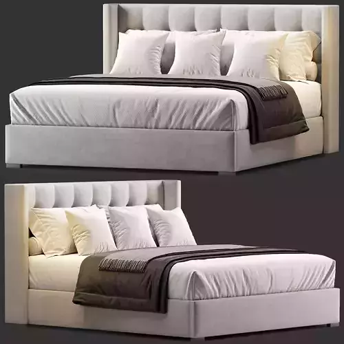 RH BOX-TUFTED SHELTER BED 1