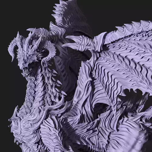 3D Game Assets 3D print model Dragon Figure 3D print model