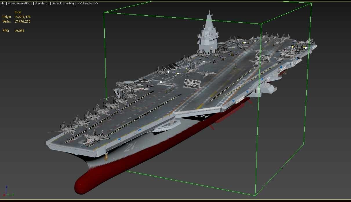 Next-generation nuclear-powered concept aircraft carrier 3D model_14