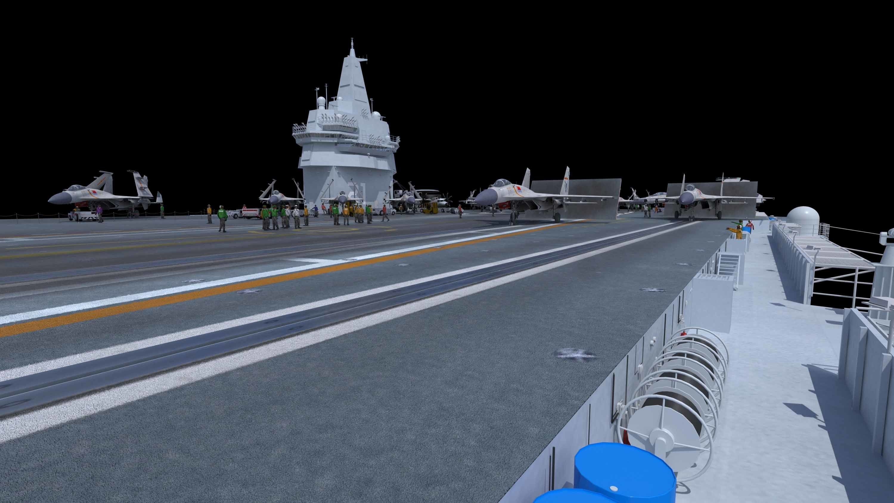 Next-generation nuclear-powered concept aircraft carrier 3D model_10