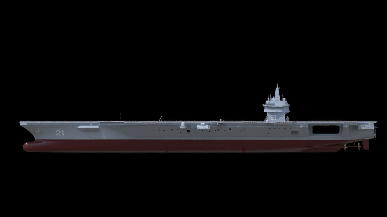 Next-generation nuclear-powered concept aircraft carrier 3D model_2