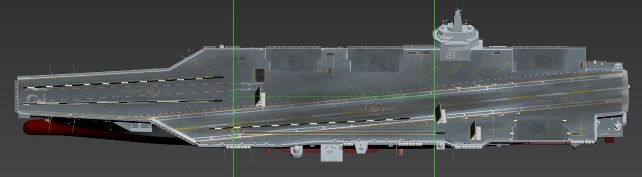 Next-generation nuclear-powered concept aircraft carrier 3D model_16