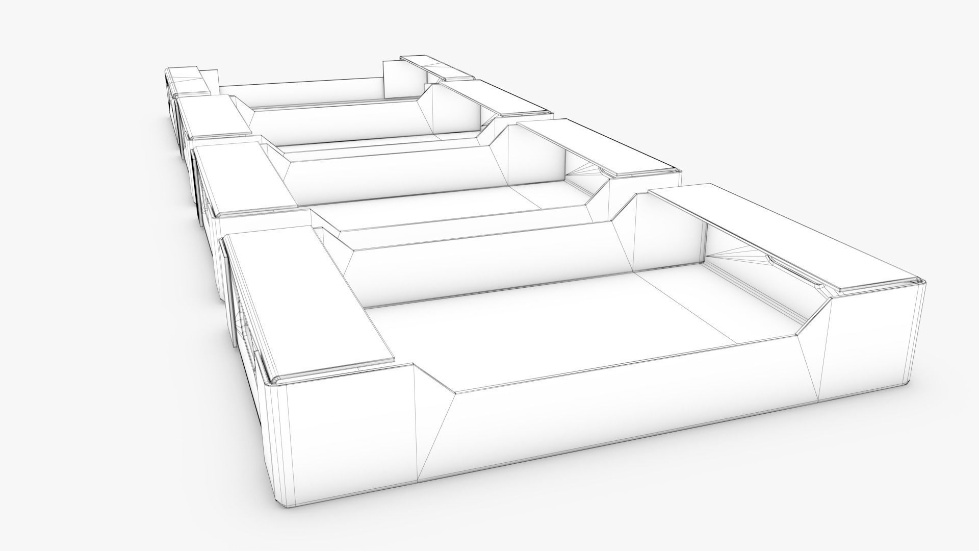 cardboard Fruit box Low-poly 3D model_12