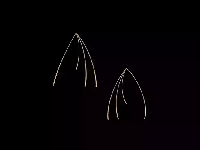 modern hanging earrings