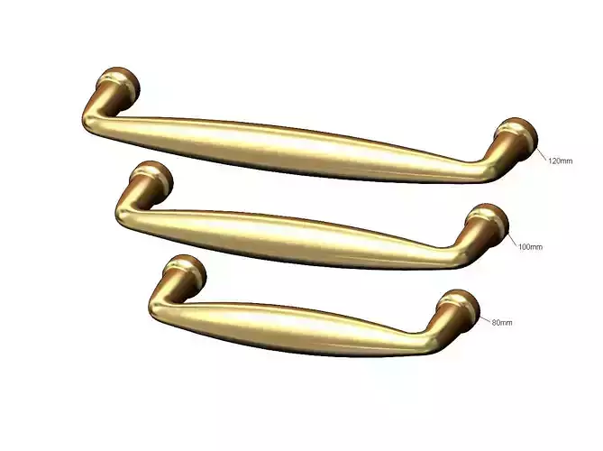 Cabinet drawer handle and pull N004 miniset