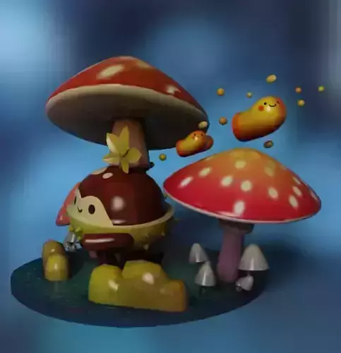 little chestnut  mushroom