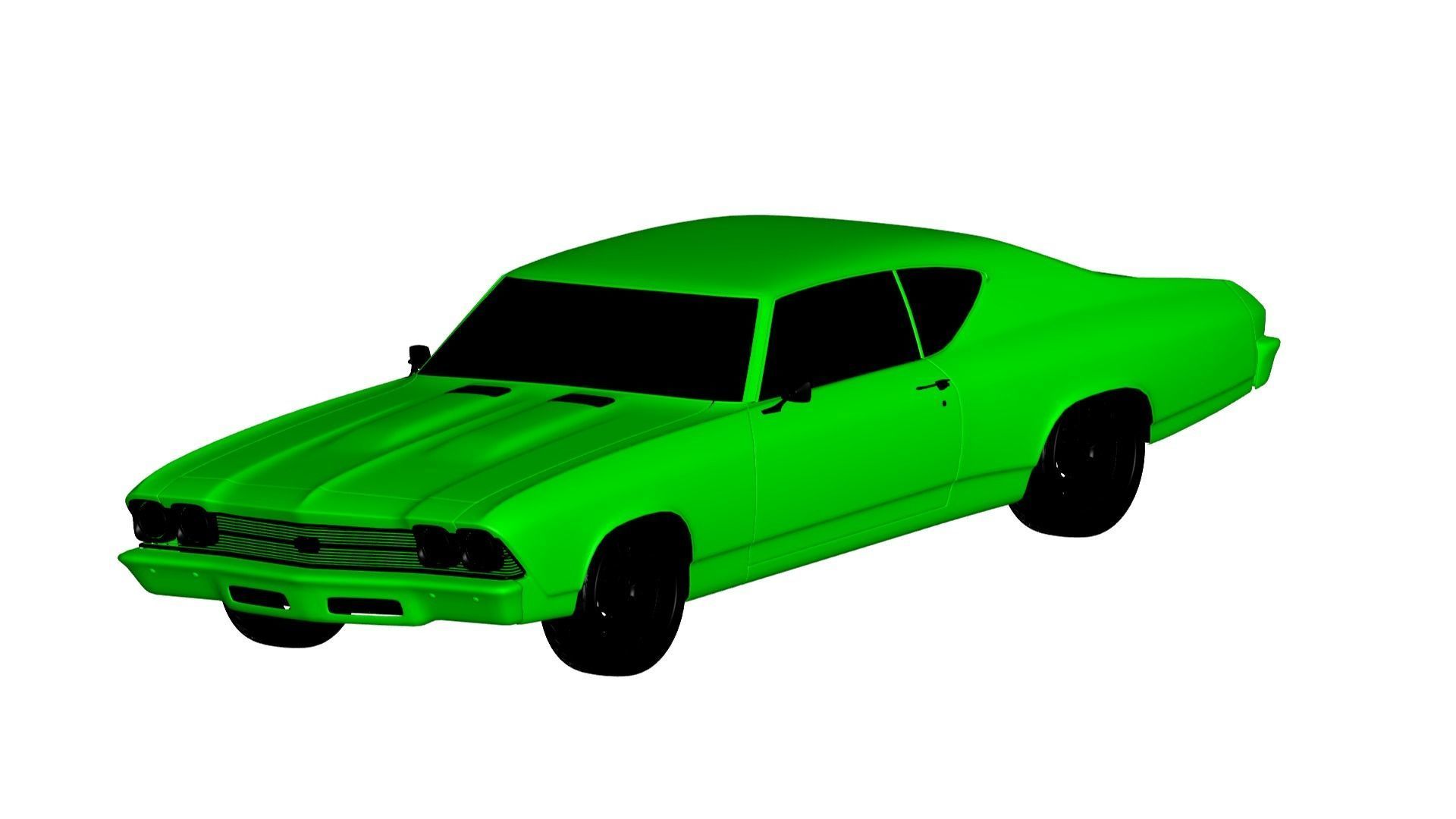 Chevrolet Chevelle SS 1969 3D model_1
