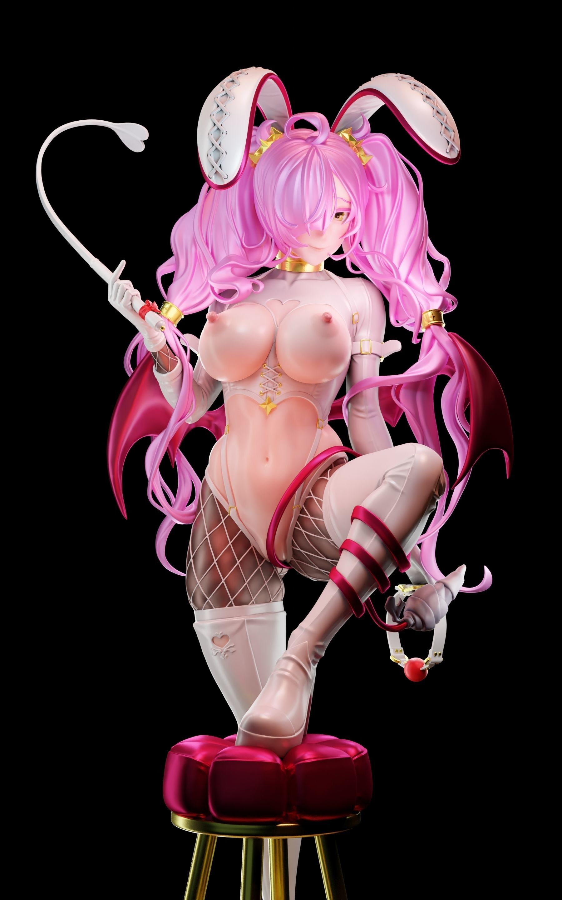 Bondage Bunny NSFW part 3D print model_6