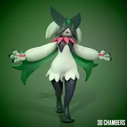MEOWSCARADA STL - POKEMON SCARLET POKEMON VIOLET 3D print model