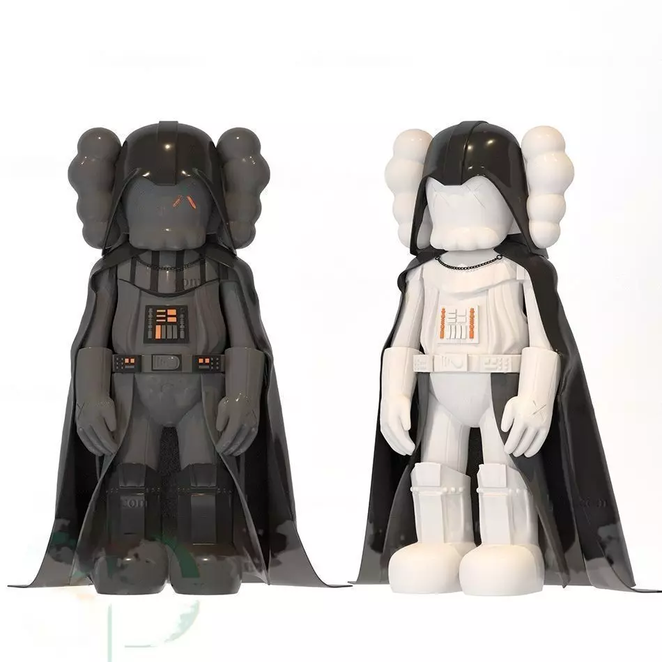 3d model kaws star wars Low-poly 3D model_0