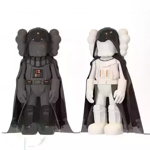 3d model kaws star wars Low-poly 3D model
