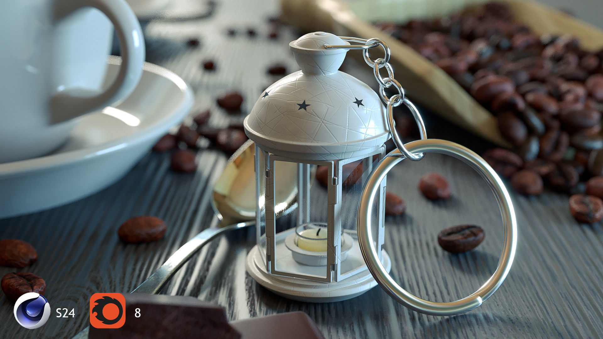 Coffee Time Scene 3D Model 3D model_2