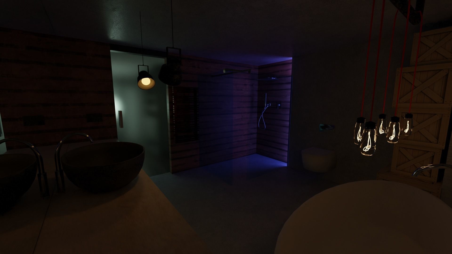 Loft house 3D model_11