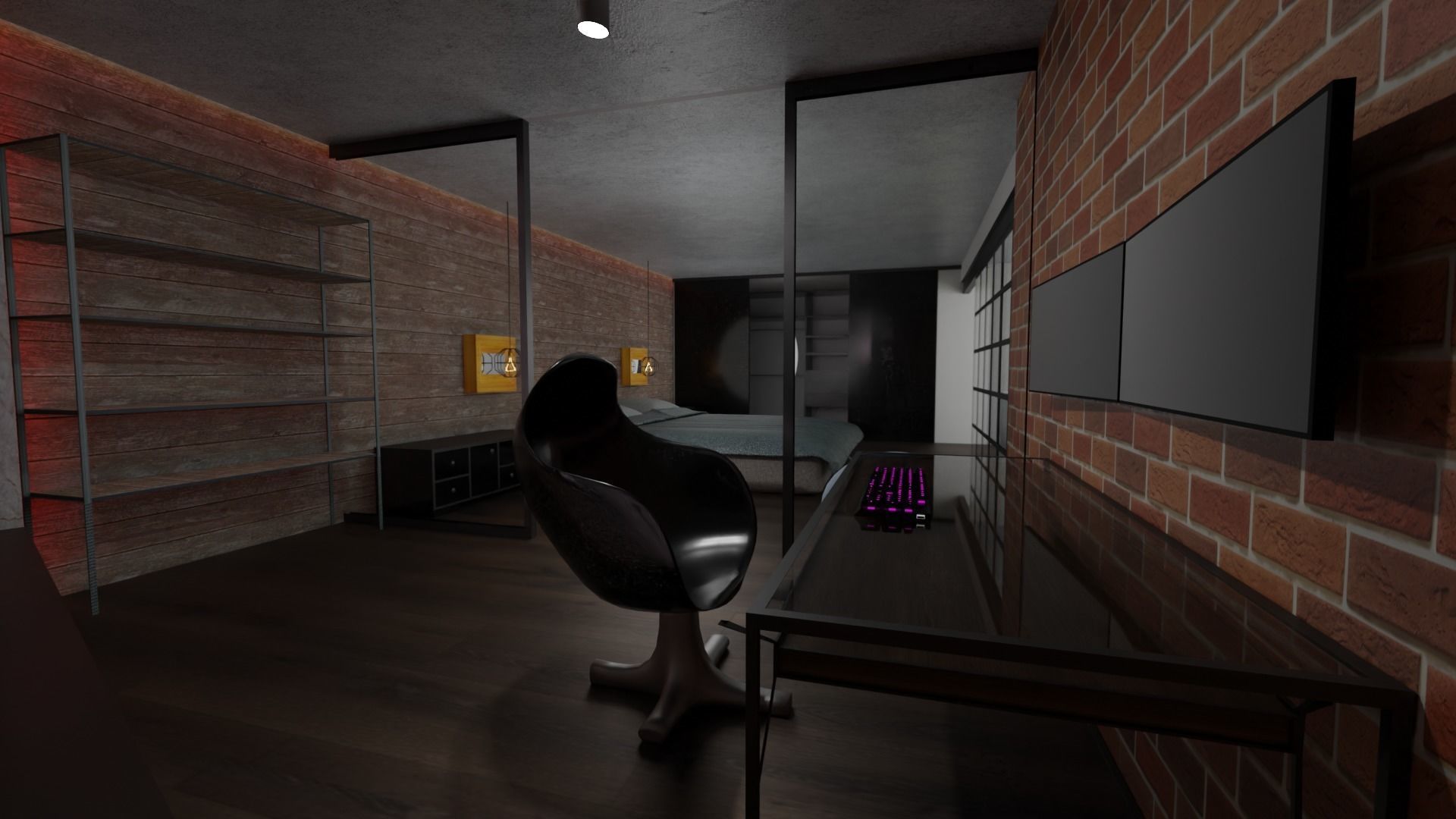 Loft house 3D model_15