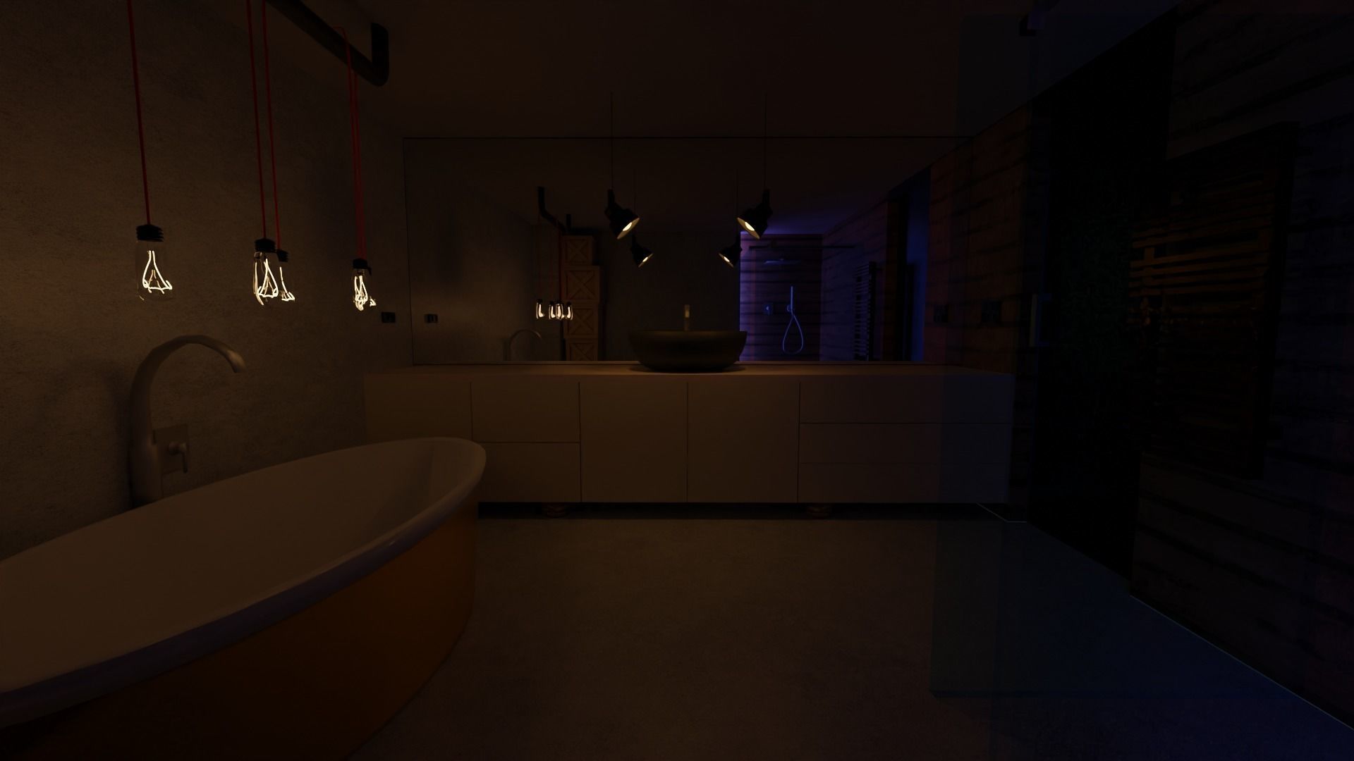 Loft house 3D model_1