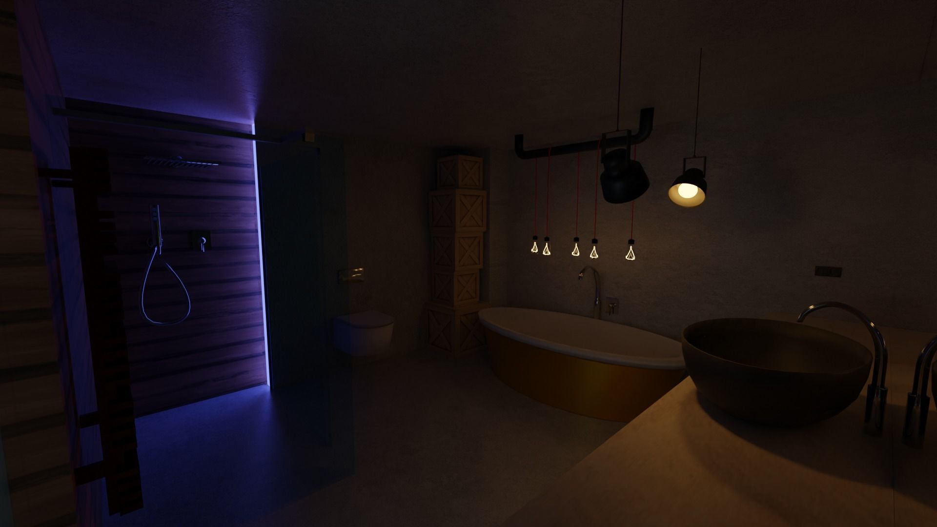 Loft house 3D model_9