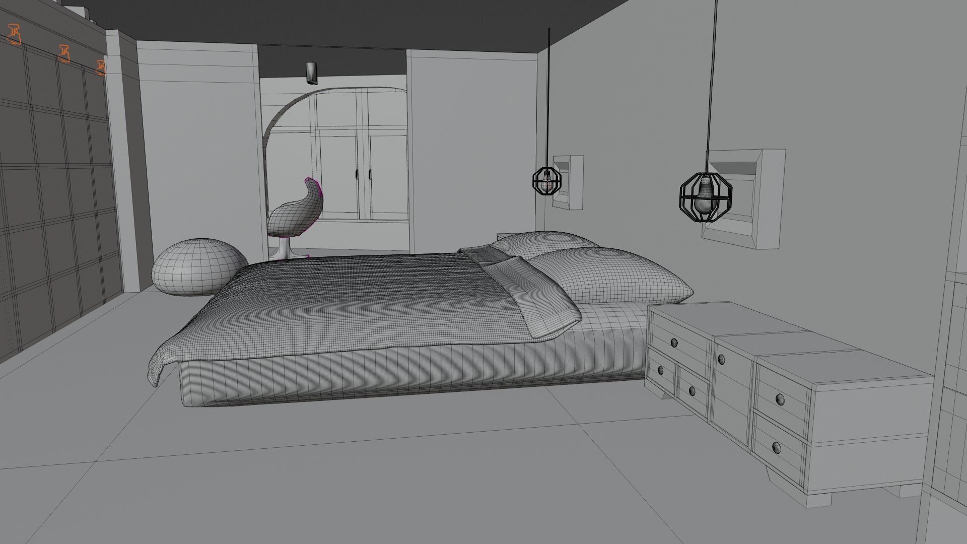 Loft house 3D model_24