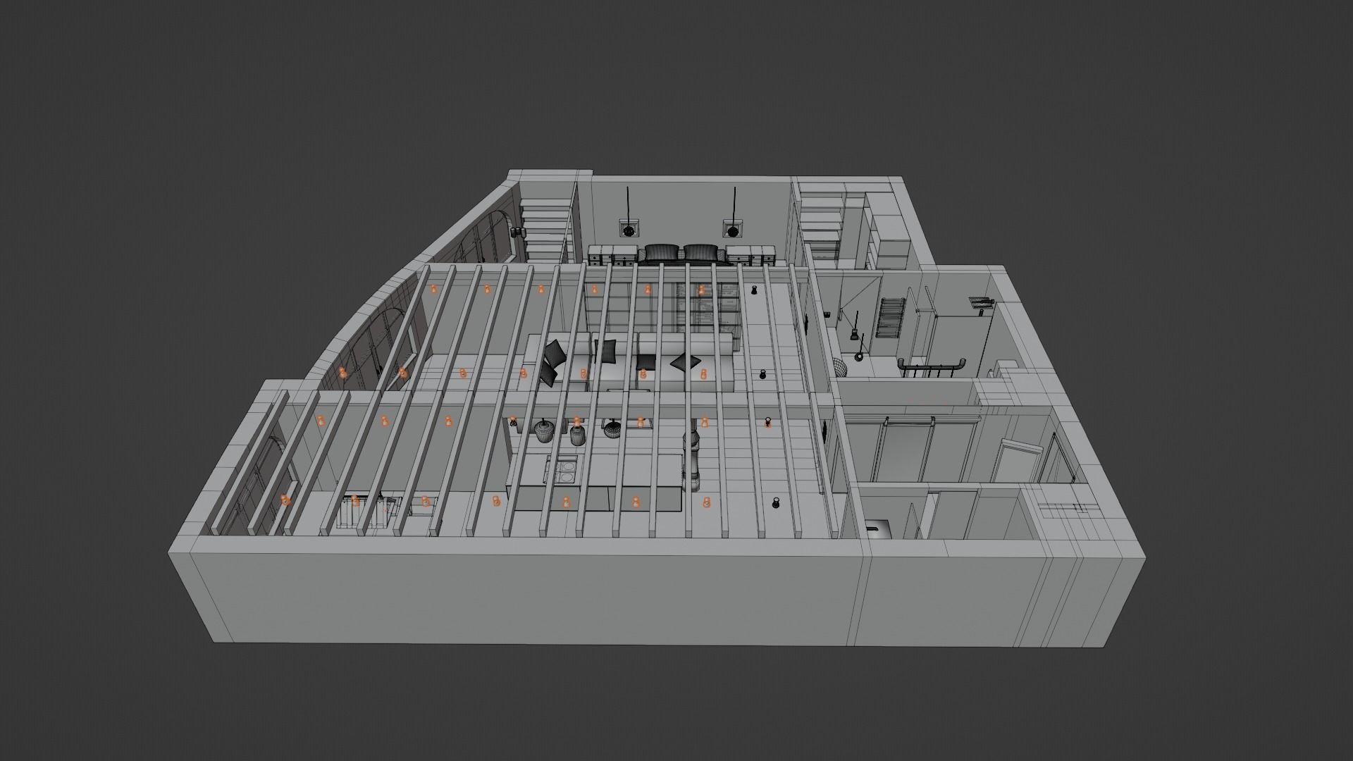 Loft house 3D model_21