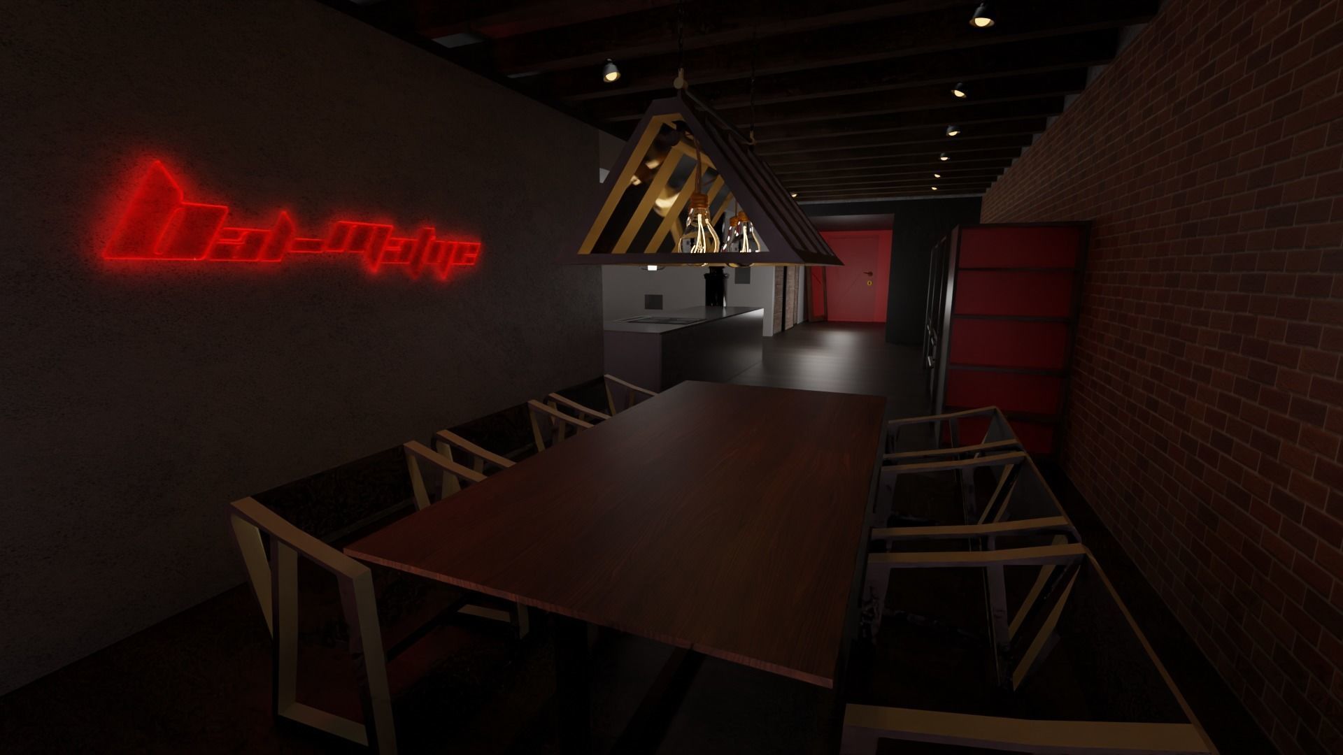 Loft house 3D model_7