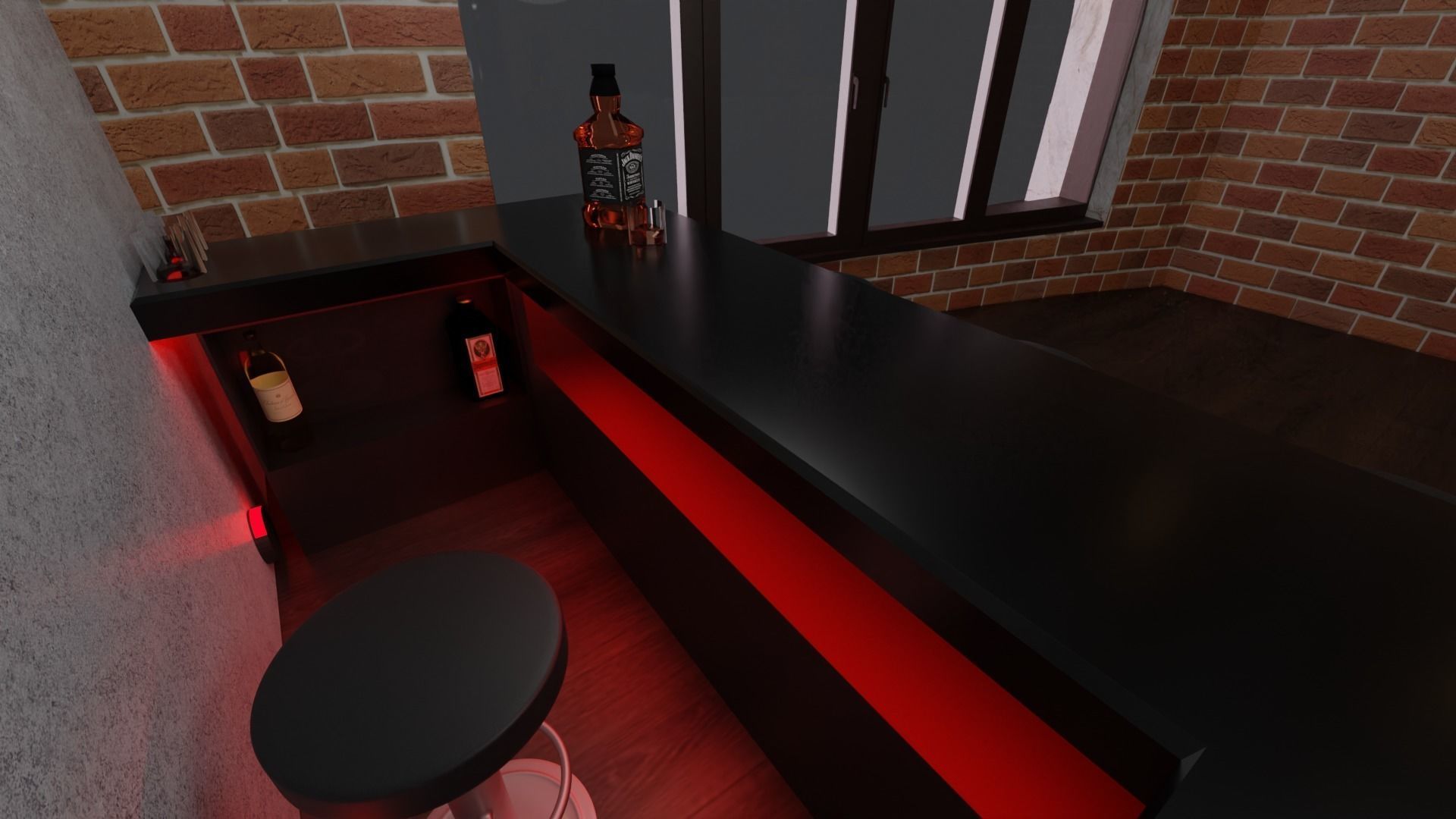 Loft house 3D model_14