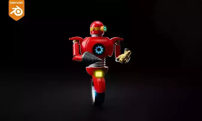 3D Drill Drone Robot 3D model