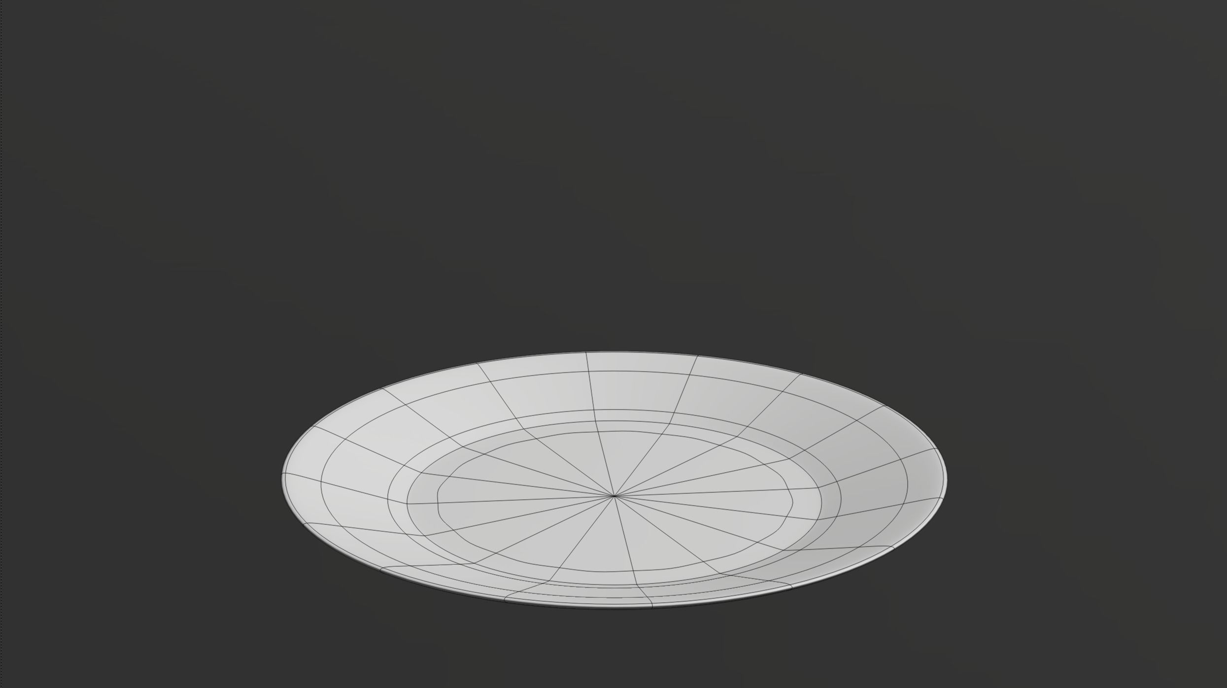Geometric Dinner Plate Low-poly 3D model_6
