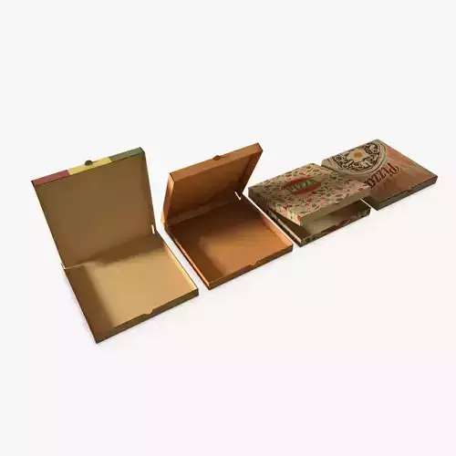 Pizza Box Low-poly 3D model