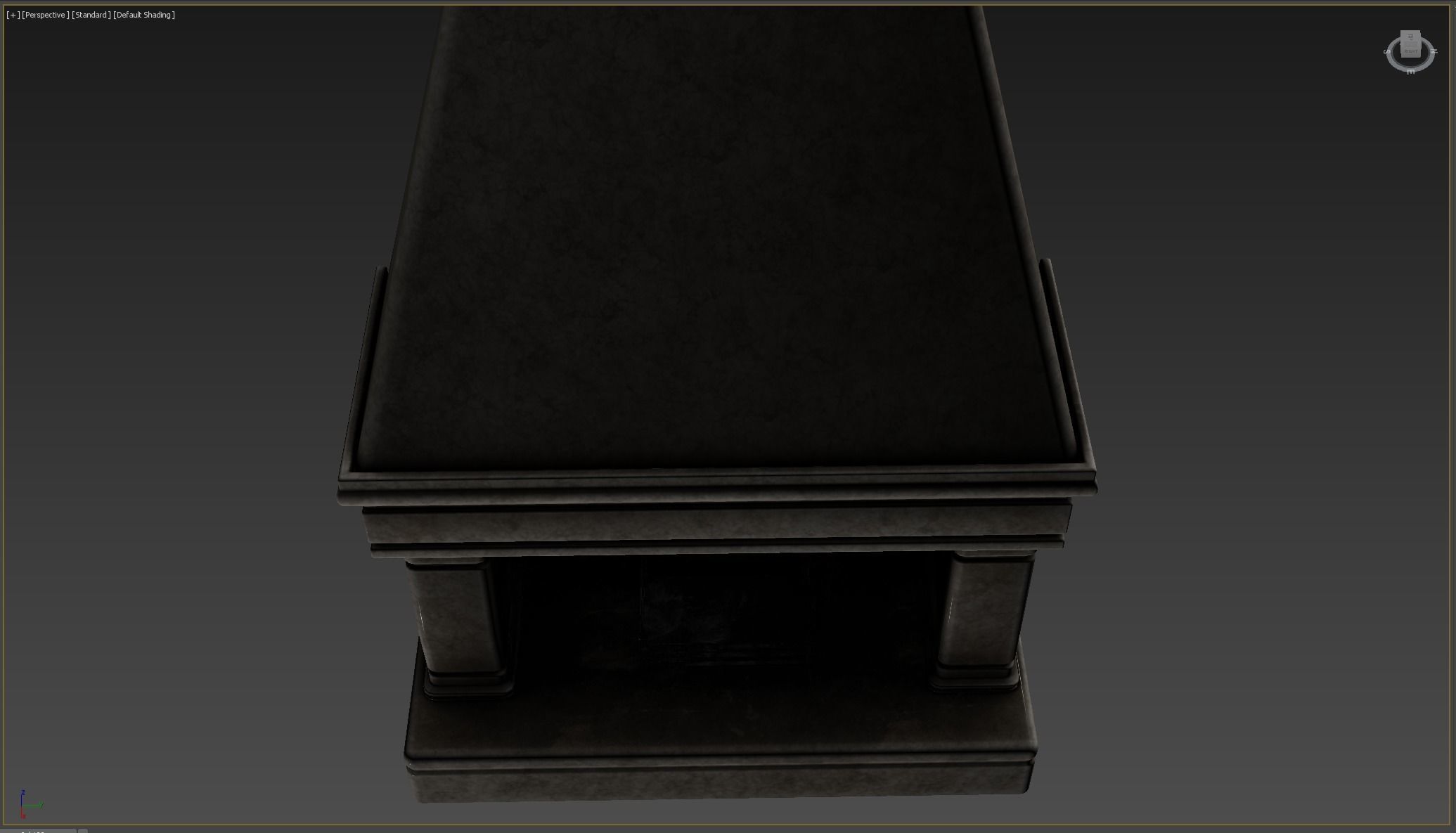 Medieval Fireplace Low-poly 3D model_11