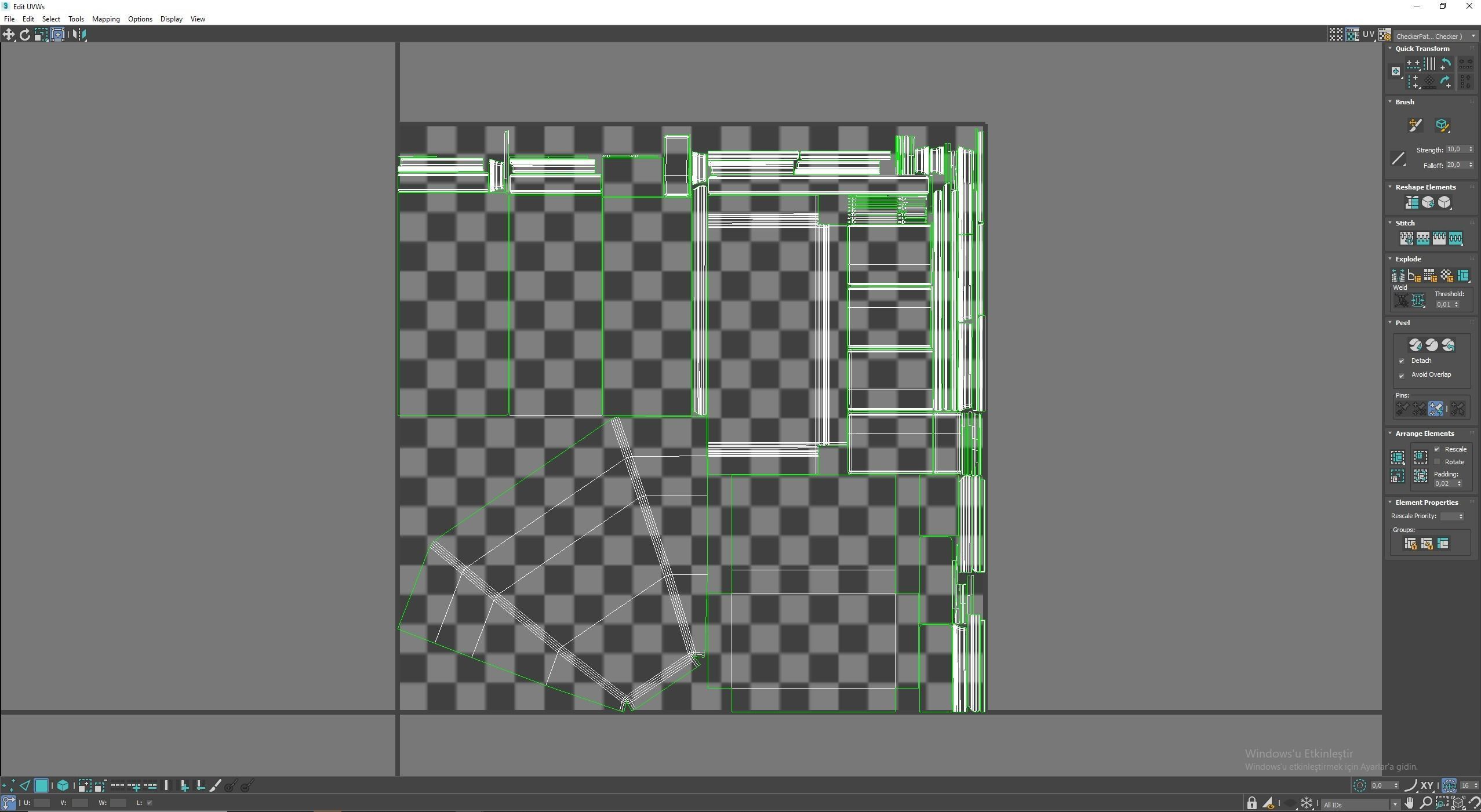 Medieval Fireplace Low-poly 3D model_12