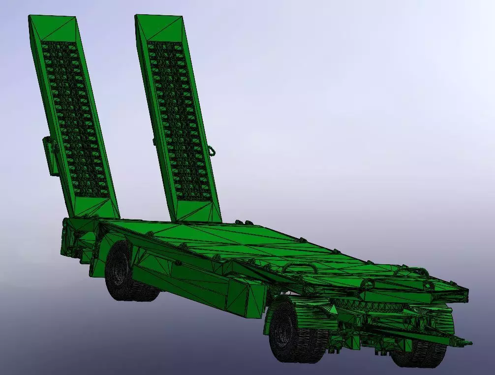 2 Axle Romork Trailer STL Free 3D print model