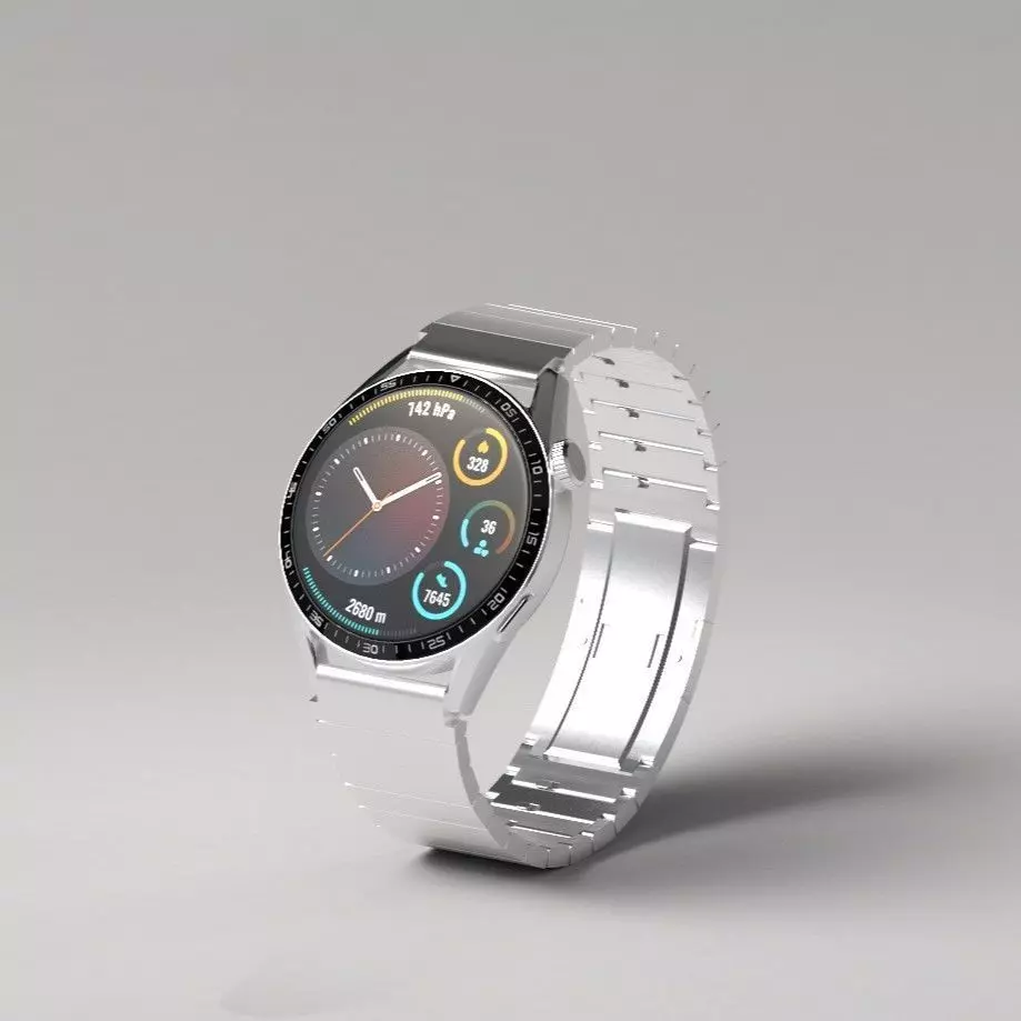 3D model Huawei Watch GT3 46mm VR / AR / low-poly | CGTrader